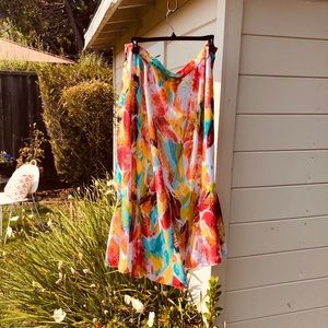 Silky colorful skirt by RUSSELL KEMP